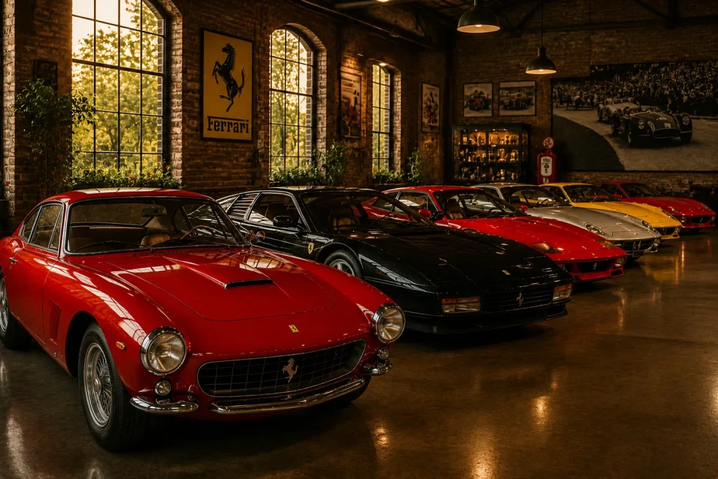 10 Carros Antigos Ferrari que representam diferentes épocas e estilos